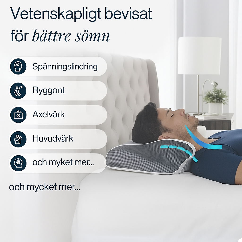 Ergonomisk Nackkudde – Sov bättre känn skillnaden i nacken!